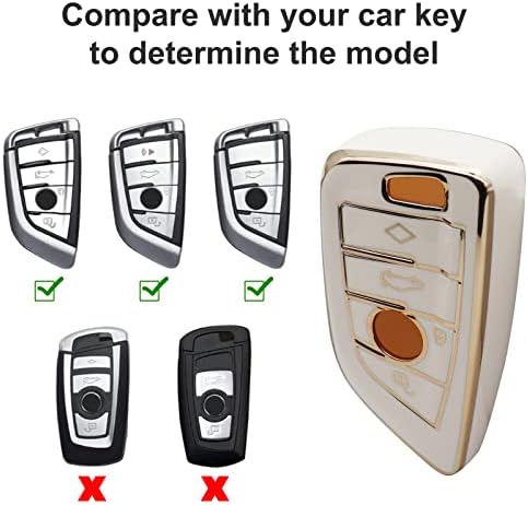for BMW Key fob Cover with Keychain, Soft Full Protection Key Case - Image 2