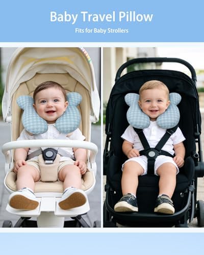 KAKIBLIN Baby Travel Pillow, Upgraded Baby Neck Pillows - Image 5