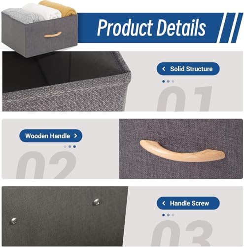 Large Storage Bins, Foldable Storage Baskets - Image 4