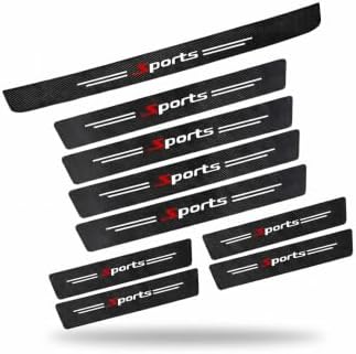 9 PCS Car Door Sill Protector, Anti-Scratch Carbon Fiber Door Edge Guards by Unknown
