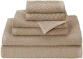 COTTON CRAFT Euro Spa Waffle Weave 6 Piece Towel Set by COTTONCRAFT