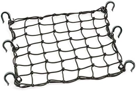 PowerTye 50152 Black 15inX15in Cargo Net featuring 6 Adjustable Hooks & Tight by PowerTyeMFG