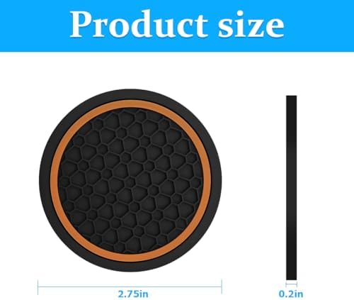 Mandark 4PCS 2.75 Inch Car Cup Holder Coasters - Image 2