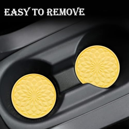 2 Pack Silicone Car Cup Holder Coaster – 2.75 Inch Non-Slip Drink Mat, - Image 6