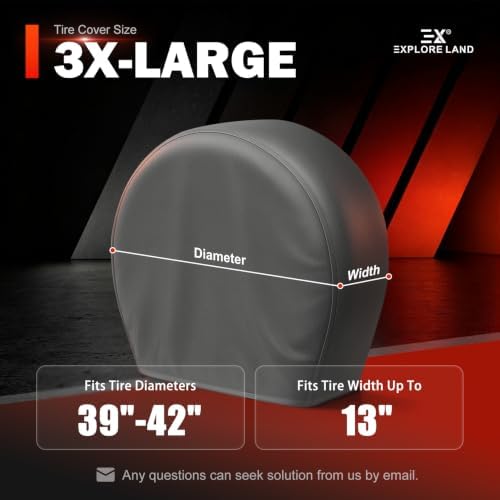 Explore Land Tire Covers 2 Pack Fit Tire Diameters 39-42 inch - Image 6