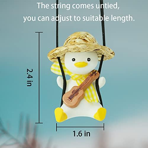 Cool Swinging Duck Car Hanging Ornament, Pendant Interior Rearview Mirror - Image 3
