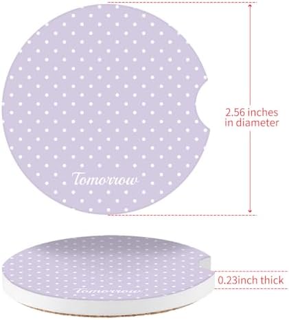 Cute Fashion Polka Dot Car Coasters 2 Pack - Image 6