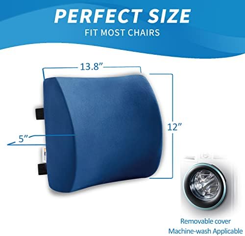 SAIREIDER Office Chair Lumbar Pillow, Memory Foam Back Support Pillows - Image 6