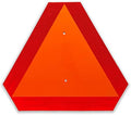Slow Moving Vehicle Triangle Sign, Plastic Farm Triangle Safety Signs, SMV Sign by Minton