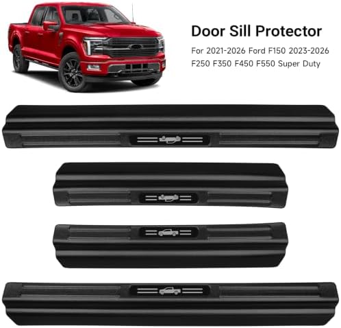 4PCS Door Sill Protector for 2021-2026 Ford F150 Accessories - Image 2