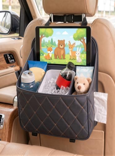Brovik Car Backseat Organizer, Dry Wet Separation PU Leather Bag by Brovik