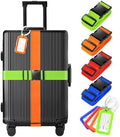 Gostwo 8 Pack Luggage Straps and Tags Set by Gostwo