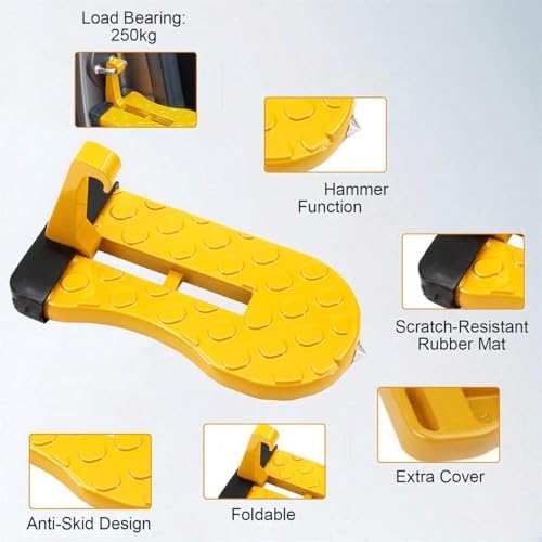 3pc Premium Foldable Car Door Step Stool - Image 2