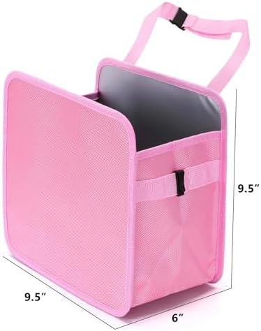 Ginsco 2 Gallons Open-Top Car Trash Can, Hanging Car Trash Bag - Image 2