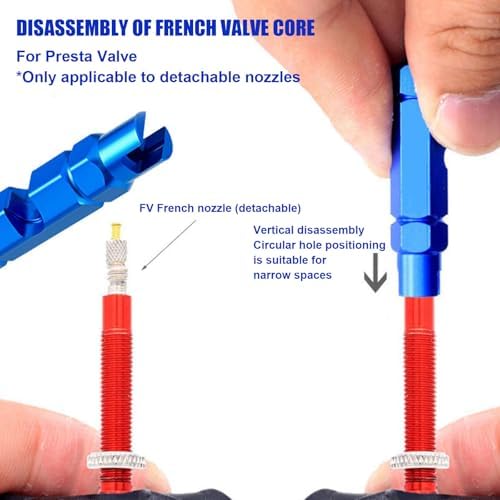 NEWHOOK 2 Pack Presta Valve Core Removal Tool Multi-Functional Bicycle Tire - Image 2