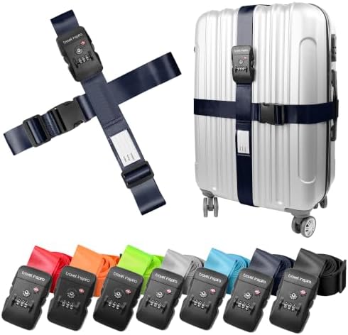 Travel Inspira TSA Approved Luggage Straps Heavy Duty Suitcase Belt by TravelInspira