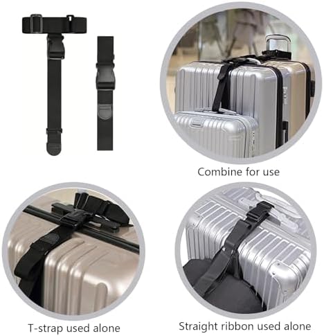 Luggage Straps, Add a Bag Luggage Strap, Heavy Duty Adjustable Suitcase Belt - Image 6