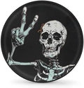 Rv Spare Tire Cover Wheel Halloween Goth Skeleton Skull Tire Covers Wheel by FengQuGou