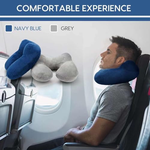 Inflatable Travel Pillow for Airplane Inflatable Neck Pillow for Traveling - Image 2