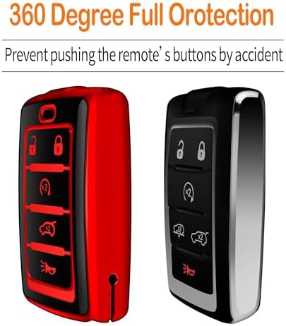 for Jeep Key Fob Cover with Keychain Soft Full Protection Key Shell Compatible - Image 4