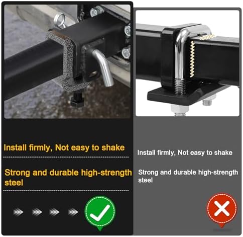 2" Anti Rattle Hitch Clamp, Heavy Duty Steel Stabilizer & Tightener - Image 6