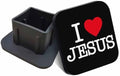 Swono 2x2inch Trailer Hitch Dust Plug I Love He Red Love Pattern Rubber Tow by Swono