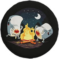 Spare Tire Cover with Marshmallow Campfire Pattern Wheel Covers 16inch by Unknown