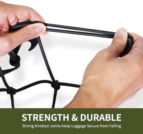 4'x6' Pickup Truck Bed Cargo Net, Heavy Duty Bungee Cargo Net Stretches to 10' - Image 5