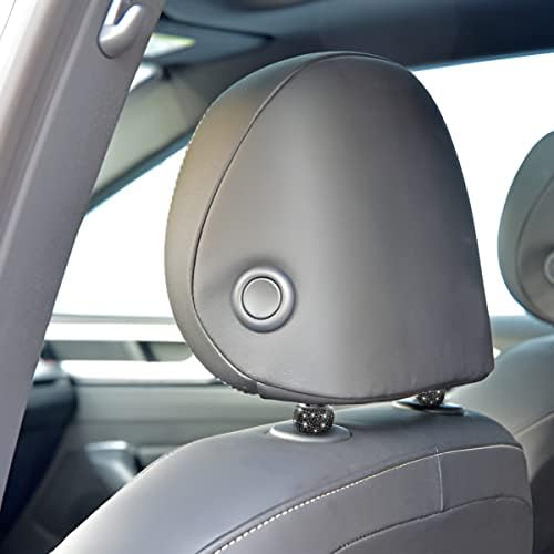 XINLIYA 4 Pack Car Headrest Collars, Bling Car Head Rest Collars Rings Decor - Image 5