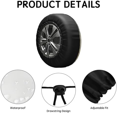 Nature Mountain Land Spare Tire Cover Compass Wheel Covers 14 Inch - Image 4