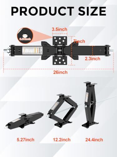 YOMILINK 9000lbs RV Scissor Jacks, Stabilizer Leveling Heavy Duty Jacks - Image 3