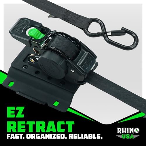 Rhino USA Bed-Mounted Retractable Ratchet Straps - Image 3