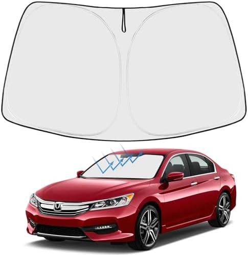 Proadsy Custom Fit 2014-2017 Honda Accord Windshield Sun Shade, Blocks Heat by Proadsy