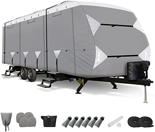 20'-22' Travel Trailer RV Cover Windproof Extra Thick & Anti-UV by LeaderAccessories