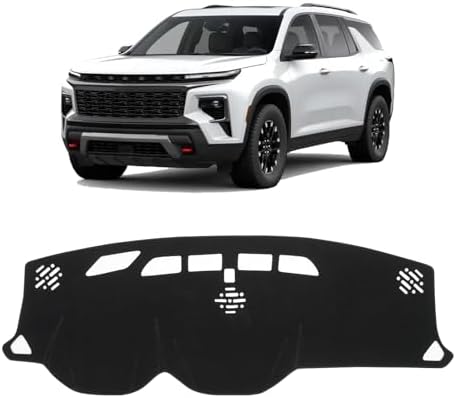 KUST Black Dash Cover for Chevy Chevrolet Traverse 2018-2023 Polyester by KUST
