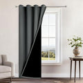Yakamok Dark Grey Blackout Curtains 84" Long by Yakamok