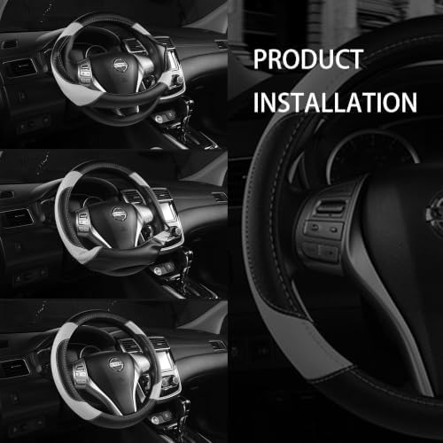 Leather Steering Wheel Cover for Ford F-150 - Image 5