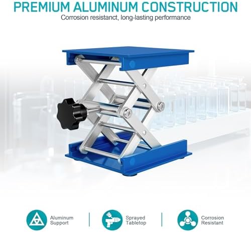 2 Pack Lab Jack Stand Platform 4" x 4", Mini Laboratory Support Stand Manual - Image 5