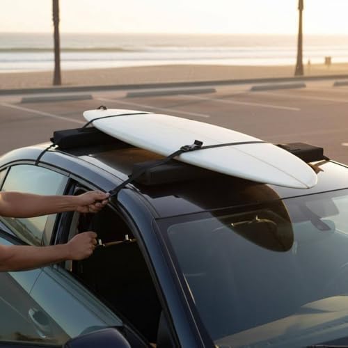 Car Roof Cushion Padded Luggage Rack Bar Protector Non-Slip Carrier Accessory - Image 5