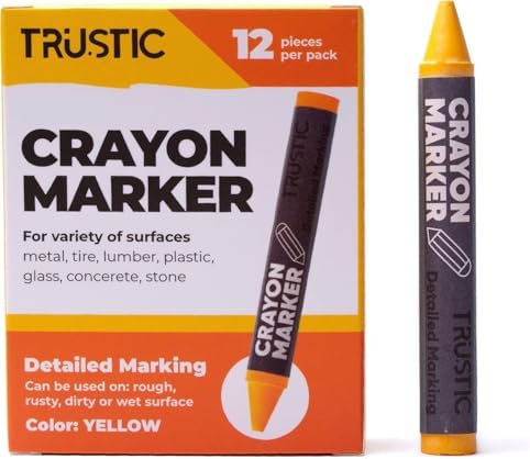 Lumber Crayon for Wood, Tire Paint Marker Crayons by Trustic
