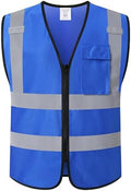 Hi Vis Reflective Safety Vest for Men Women by Kazsaifo