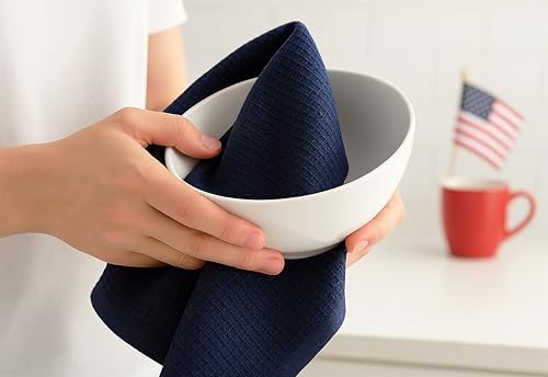 PurpleEssences Solid Kitchen Cloths, DishTowel 15x25 Set/6 - Image 6