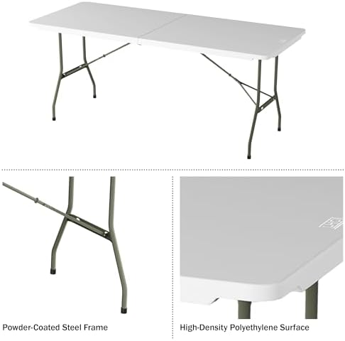 Lavish Home Indoor & Outdoor Portable Folding Table - Image 5