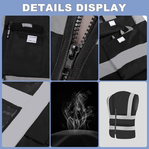 XPCARE Reflective Safety Vests For Women Men, High Visibility Security Vest - Image 3