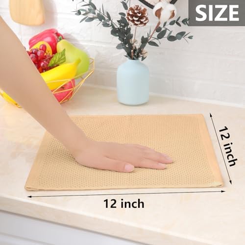 Homaxy 100% Cotton Waffle Weave Kitchen Dish Cloths 8-Pack - Image 5
