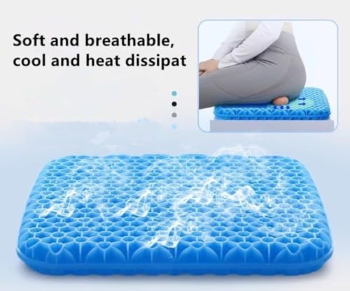 Gel Seat Cushion, Cool & Breathable 16inX13.7inX1in，ZDPP - Image 6