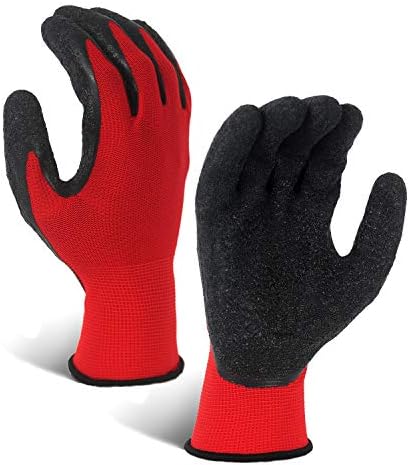Evridwear Crinkle Latex Rubber Hand Coated Safety Work Gloves - Image 2