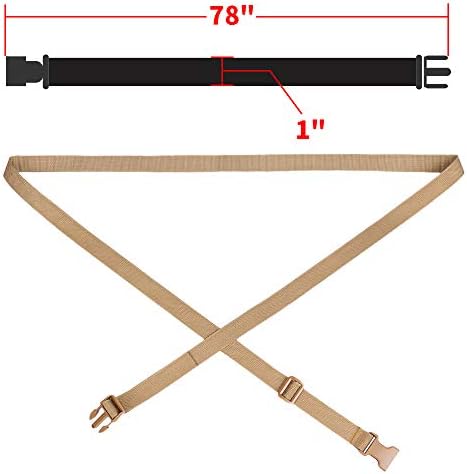 MAGARROW 78" x 1" Strap Buckle Packing Straps Adjustable 1-Inch Belt - Image 2