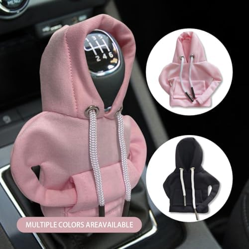 JOYCOURT 2PCS Car Gear Shift Hoodie Auto Shifter Knob Cover - Image 6