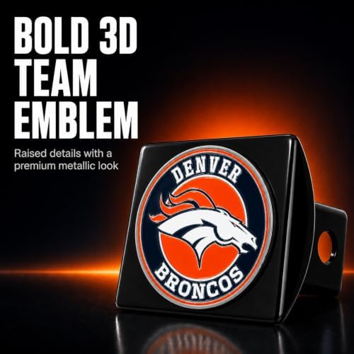 Denver Broncos Trailer Hitch Cover - Image 2